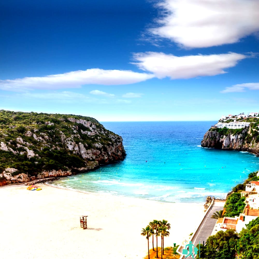 Playa de Cala En Porter en Menorca España Playa de Cala En Porter en Menorca España