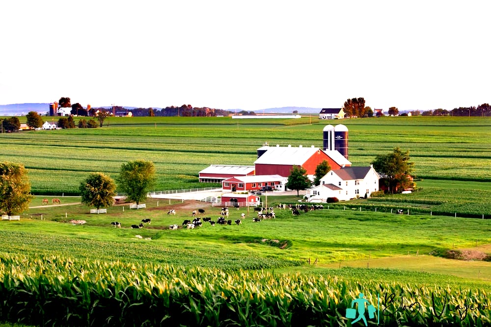 Pueblos alemanes en Pensilvania - Granja Amish en el condado de Lancaster, Pensilvania