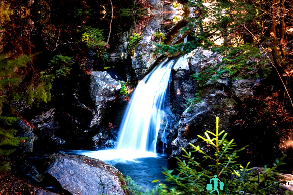 Cascada de Bingham Falls en Vermont