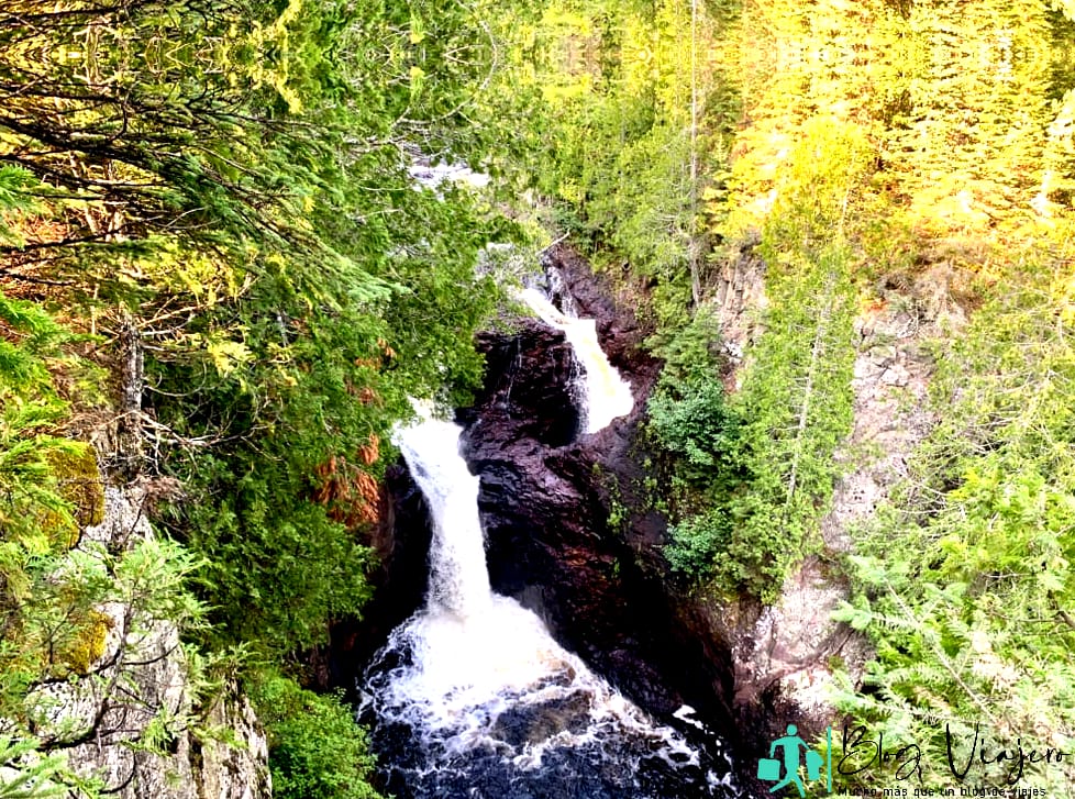 Devil's Kettle Waterfall in North Shore Minnesota
