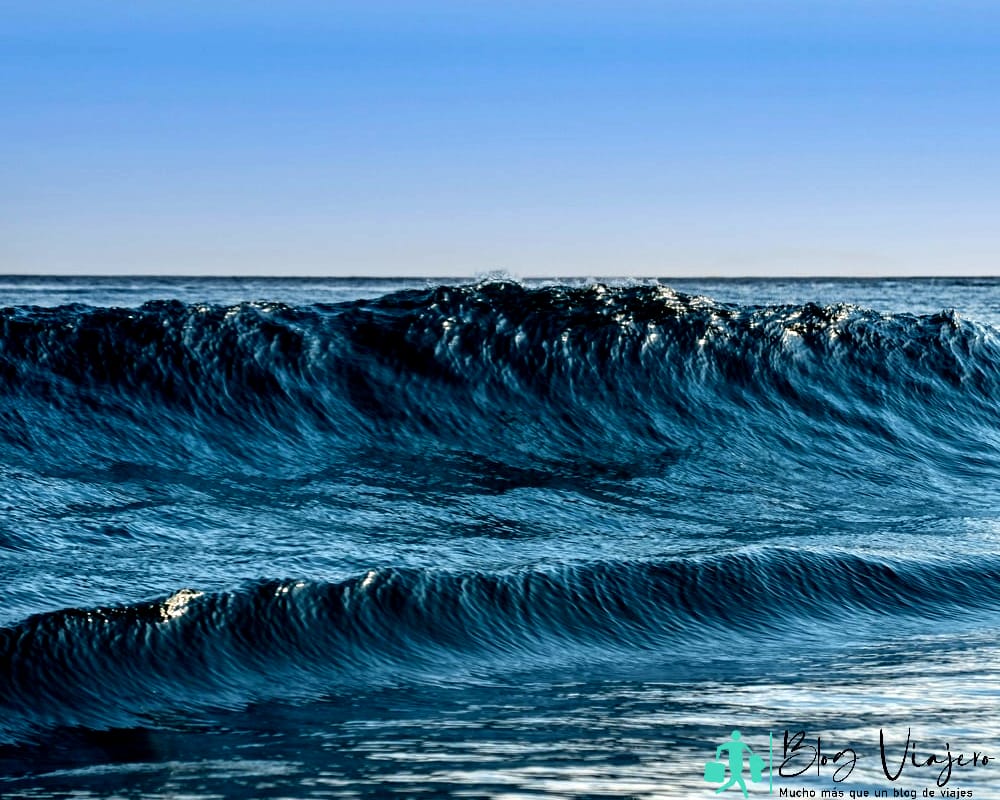 Olas en Nicaragua - Olas oceánicas bajo un cielo azul
