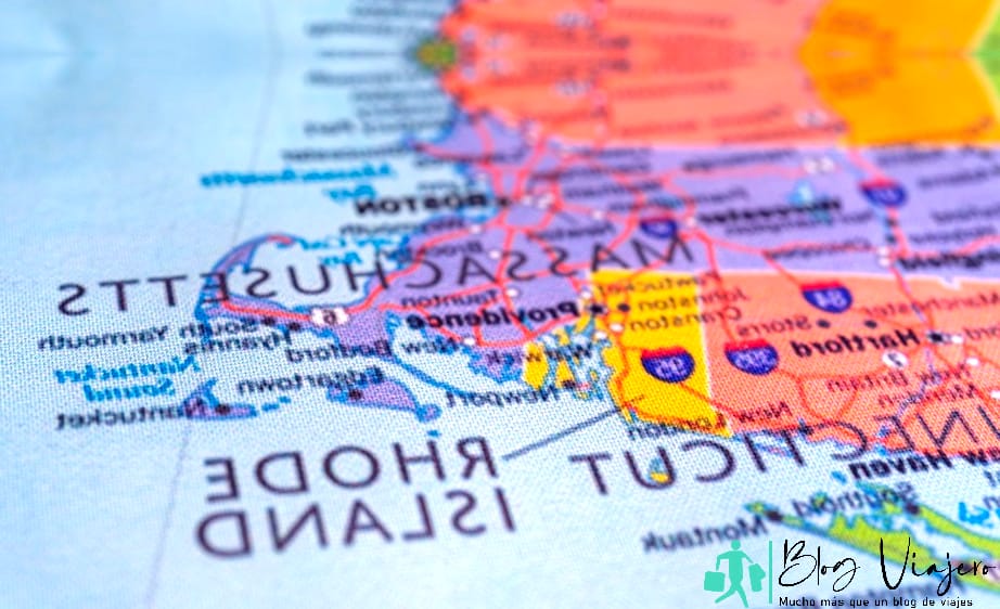 Mapa de Rhode Island - Las mejores playas de Rhode Island