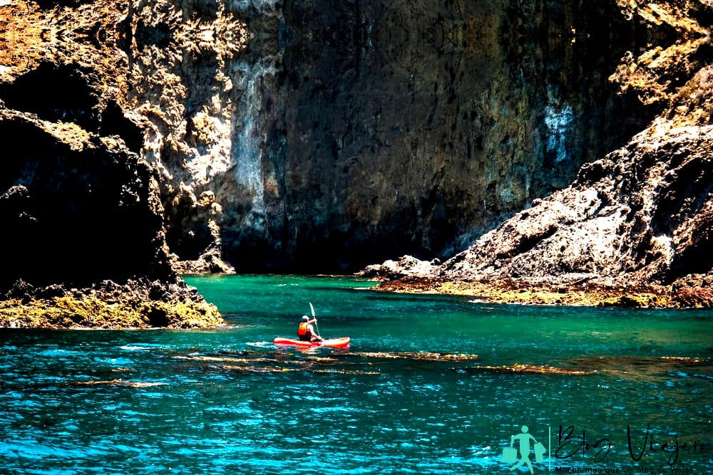 Sea Kayaking at Santa Cruz Island - Channel Islands National Park - Kayaking in San Diego Caves