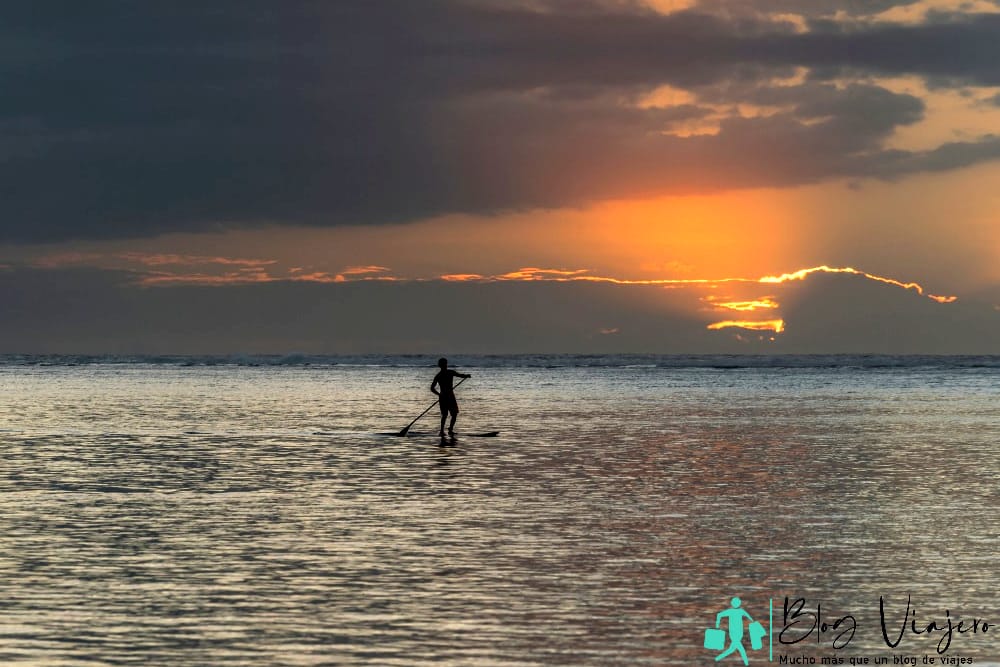 Playa de Trou d'Eau, cerca de la ciudad de La Saline-Les-Bains, en la Isla de la Reunión, en el Océano Índico.