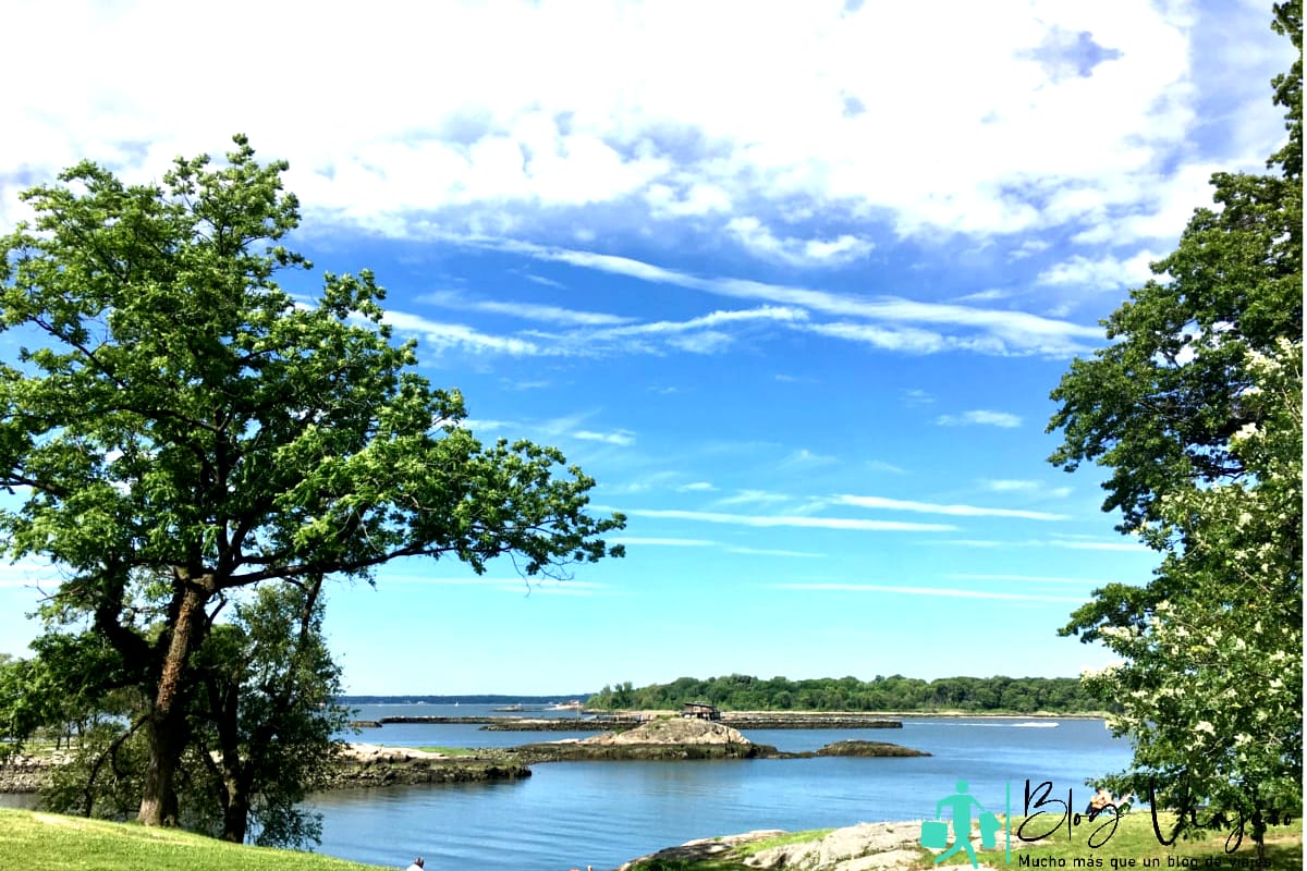 Parques del condado de Westchester: Glen Island Park, Long Island Sound, New Rochelle, Nueva York